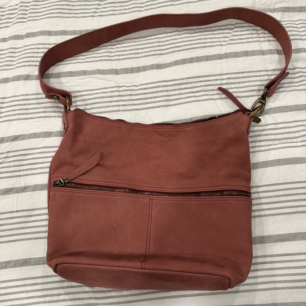 Sundance dusty rose leather bag - Picture 4 of 6